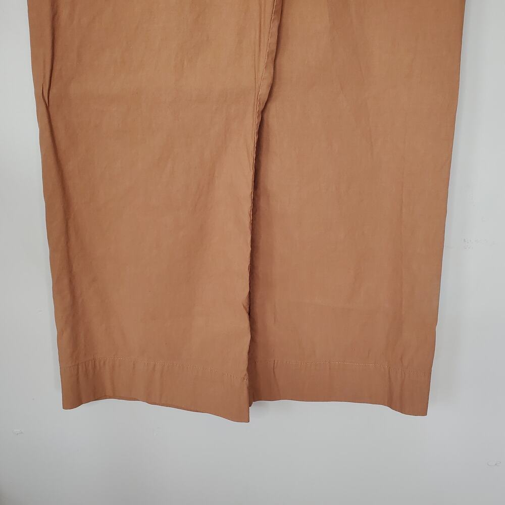 Maeve Anthropologie The Colette Magic Fabric Crop Wide Leg Pants Tan Size 32 - Picture 5 of 8